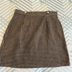 Anthropologie Checkered Skirt